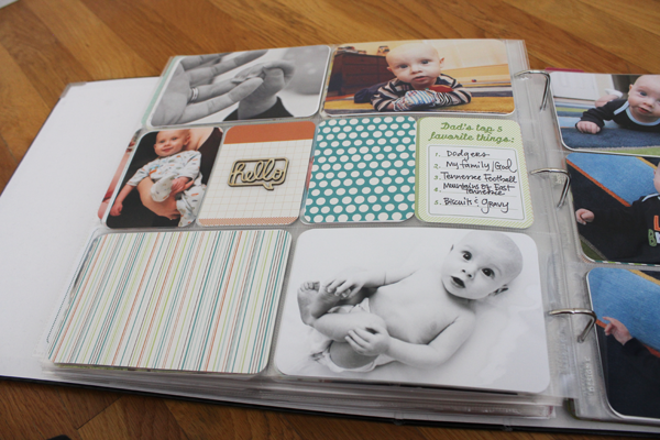 Project Life Tuesday - Jack's Baby Album Part 2 - One Happy Mama