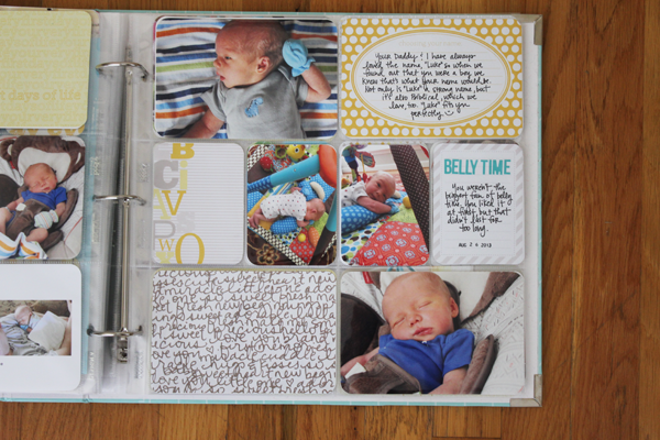 Project Life Tuesday:Luke's baby album Part 2 - One Happy Mama